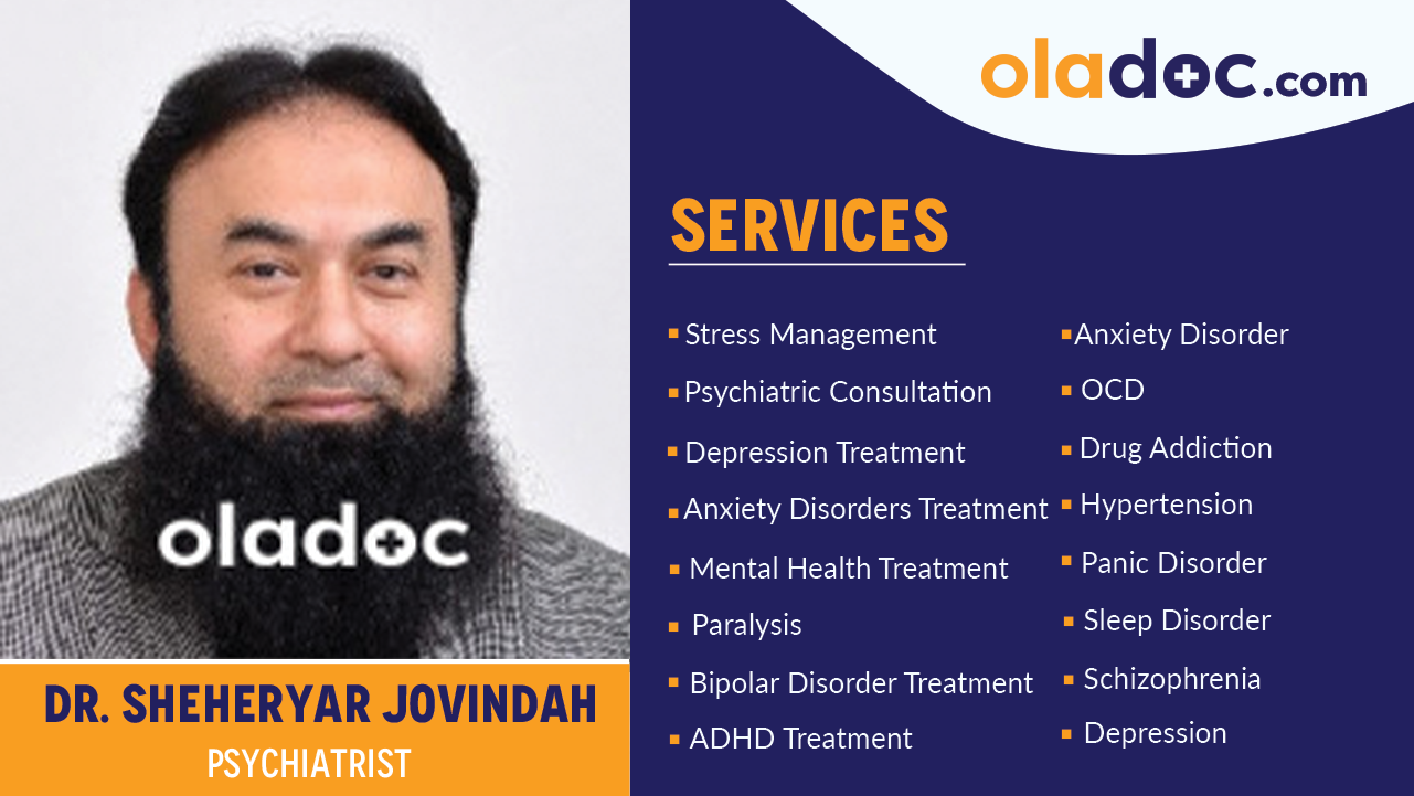 Services  provided by Dr. Sheheryar Jovindah